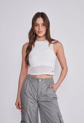 Peto Mujer Blanco Sobre Peto Sioux