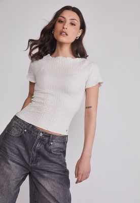 Imagen 2 del producto Polera Mujer Texturada Rulet Crudo Sioux