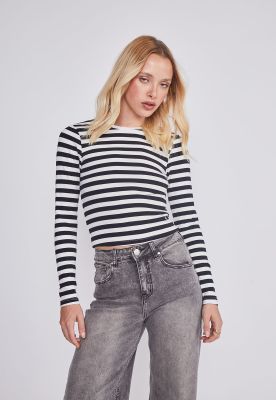 Polera Mujer Soft Negro Sioux