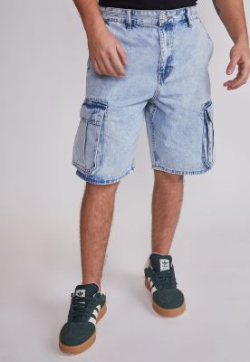 Bermuda Hombre Cargo Azul Sioux