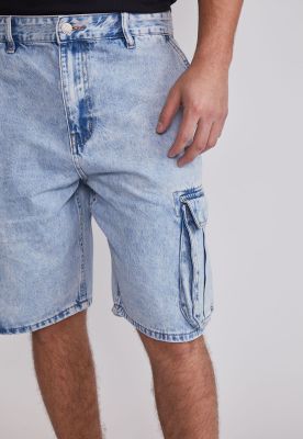 Imagen 2 del producto Bermuda Hombre Cargo Azul Sioux