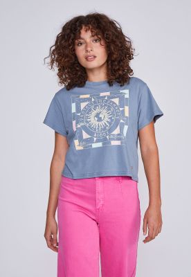 Polera Mujer Protect Planet Celeste Sioux