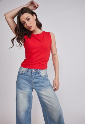 Imagen 2 del producto Peto Mujer Recogido Costados Rojo Sioux