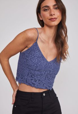 Imagen 2 del producto Peto Mujer Tejido Flor Azul Sioux