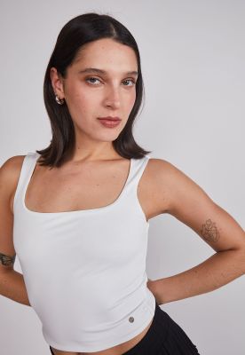 Imagen 2 del producto Peto Mujer Crop Elasticado Blanco Sioux