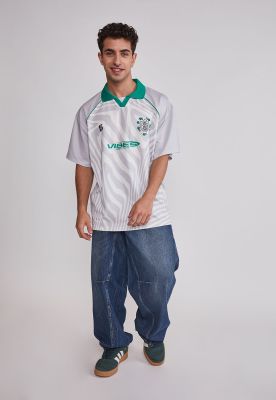 Imagen 2 del producto Polera Hombre Oversize Fútbol Retro Gris Sioux