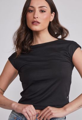 Imagen 2 del producto Polera Mujer Espalda Rebajada Negro Sioux