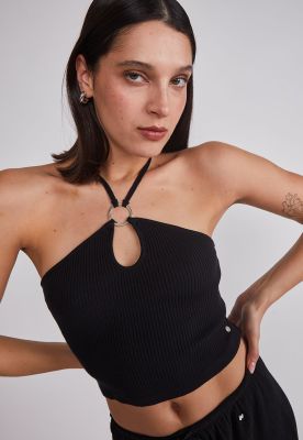 Imagen 2 del producto Peto Mujer Tejido Argolla Negro Sioux