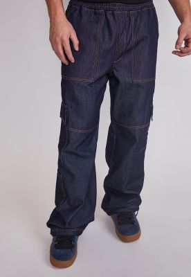 Jeans Hombre Skater Cargo Azul Sioux