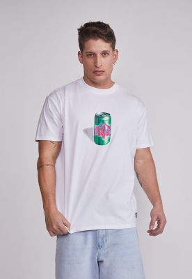 Polera Hombre Lata Death Blanco Sioux