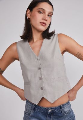 Imagen 2 del producto Chaqueta Mujer Sastrero Lino Beige Sioux