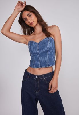 Imagen 2 del producto Peto Mujer Strapless Celeste Sioux