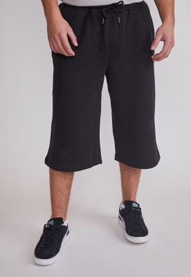 Bermuda Hombre Franela Skater Negro Sioux