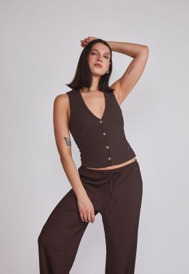 Peto Mujer Tipo Vestido Café Sioux