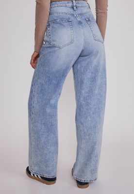 Imagen 2 del producto Jeans Mujer Wide Leg Tiro Alto Celeste Sioux
