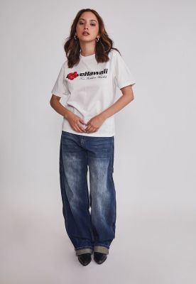 Imagen 2 del producto Polera Mujer Oversize Est Trend Blanco Sioux
