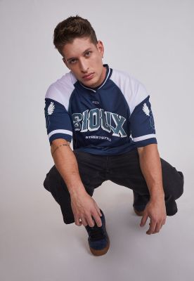 Imagen 2 del producto Polera Hombre Oversize Azul Sioux