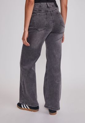 Imagen 2 del producto Jeans Mujer Wide Leg Tiro Alto Negro Sioux