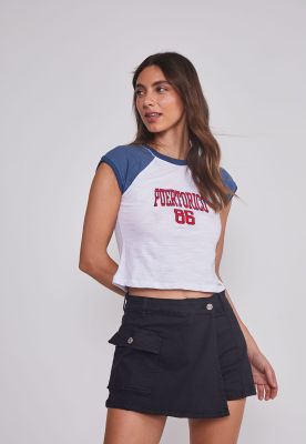 Polera Mujer Países Blanco Sioux