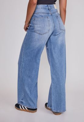 Imagen 2 del producto Jeans Mujer Wide Leg Tiro Bajo Azul Sioux