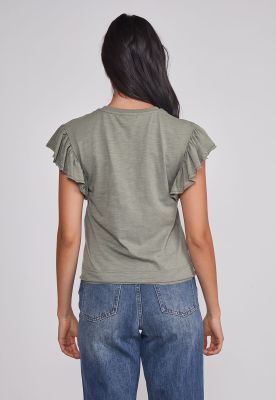 Imagen 2 del producto Polera Mujer Manga Brillos Verde Sioux