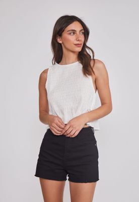 Peto Mujer Panal Lazos Blanco Sioux