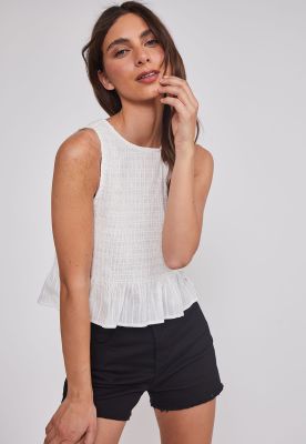 Imagen 2 del producto Peto Mujer Panal Lazos Blanco Sioux