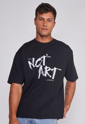Imagen 1 del producto Polera Hombre Relaxed Graffitti Negro Sioux