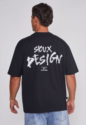 Imagen 2 del producto Polera Hombre Relaxed Graffitti Negro Sioux