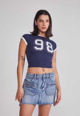 Polera Mujer Texas Azul Sioux