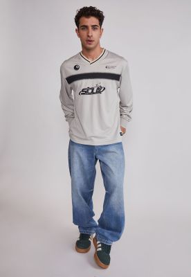 Imagen 2 del producto Polera Hombre Fútbol Retro Gris Sioux