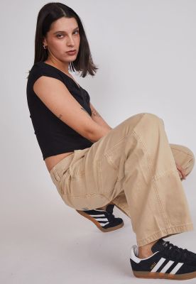 Imagen 2 del producto Pantalón Mujer Baggy Carpintero Camel Sioux