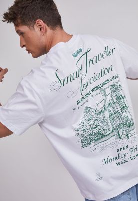 Imagen 2 del producto Polera Hombre Bordado Relaxed Blanco Sioux