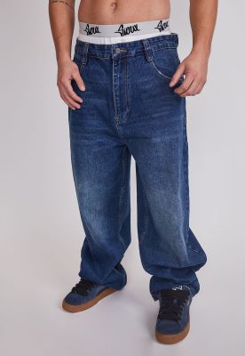 Jeans Hombre Skater Pretina Azul Sioux