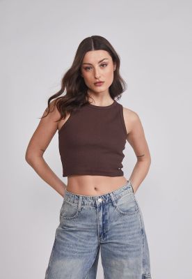 Peto Mujer Halter Crop Azul Sioux