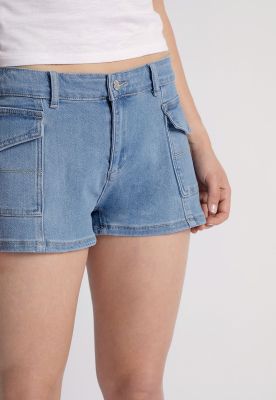 Short Mujer Tiro Bajo Celeste Sioux