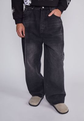Jeans Hombre Super Baggy Negro Sioux