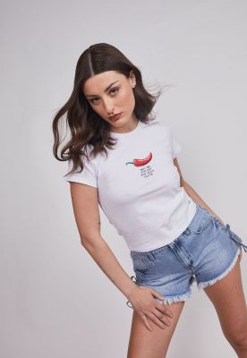 Imagen 2 del producto Polera Mujer Estampado Ají Blanco Sioux