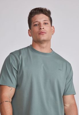 Imagen 2 del producto Polera Hombre Básica Lisa Verde Sioux