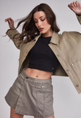 Imagen 2 del producto Chaqueta Mujer Sobrecamisa Denim Verde Sioux