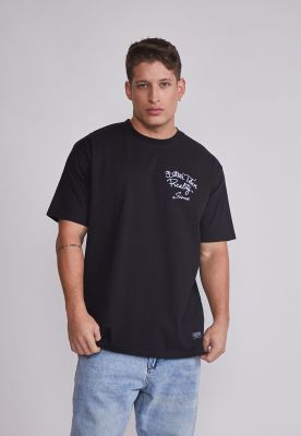 Polera Hombre Frases Negro Sioux