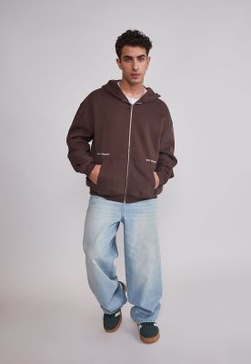 Imagen 2 del producto Polerón Hombre Cierre Print Café Sioux