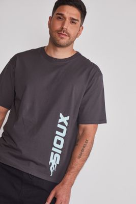 Imagen 2 del producto Polera Hombre Boxy Gris Sioux