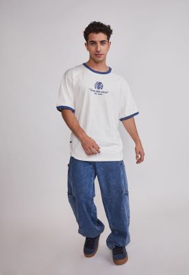 Imagen 2 del producto Polera Hombre Contraste Blanco Sioux