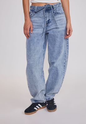 Jeans Mujer Balloon Lazo Azul Sioux