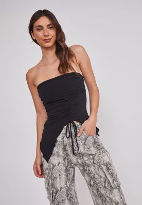 Imagen 2 del producto Peto Mujer Recogido asimétrico Negro Sioux