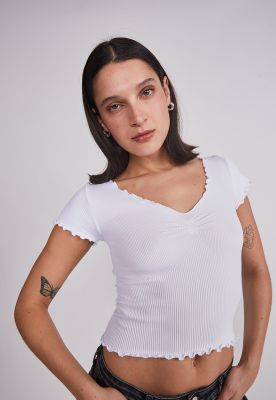 Imagen 2 del producto Polera Mujer Rulet Blanco Sioux