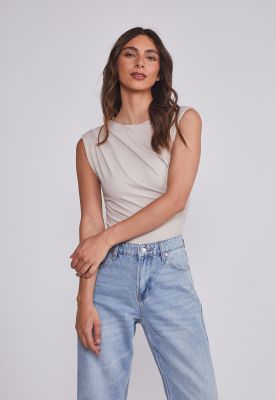 Body Mujer Recogido Cintura Beige Sioux