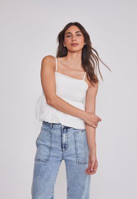 Peto Mujer Silueta Globo Blanco Sioux