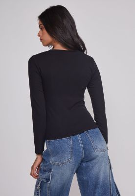 Imagen 2 del producto Camiseta Mujer Termica Negro Sioux